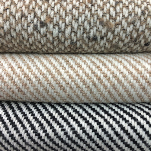 Chunky Camel Stripe Alpaca Throw
