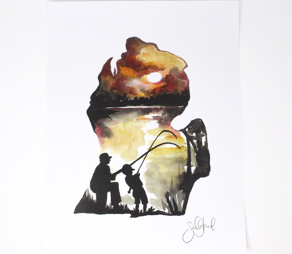 Father's Day in Michigan Art Print